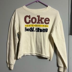 Coke cropped sweatshirt